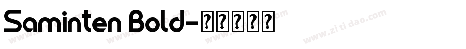 Saminten Bold字体转换